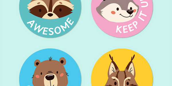 Forest Friends Merit Stickers