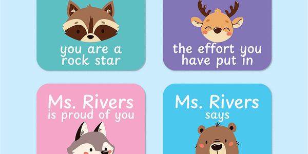 Personalised Forest Friends Merit Stickers