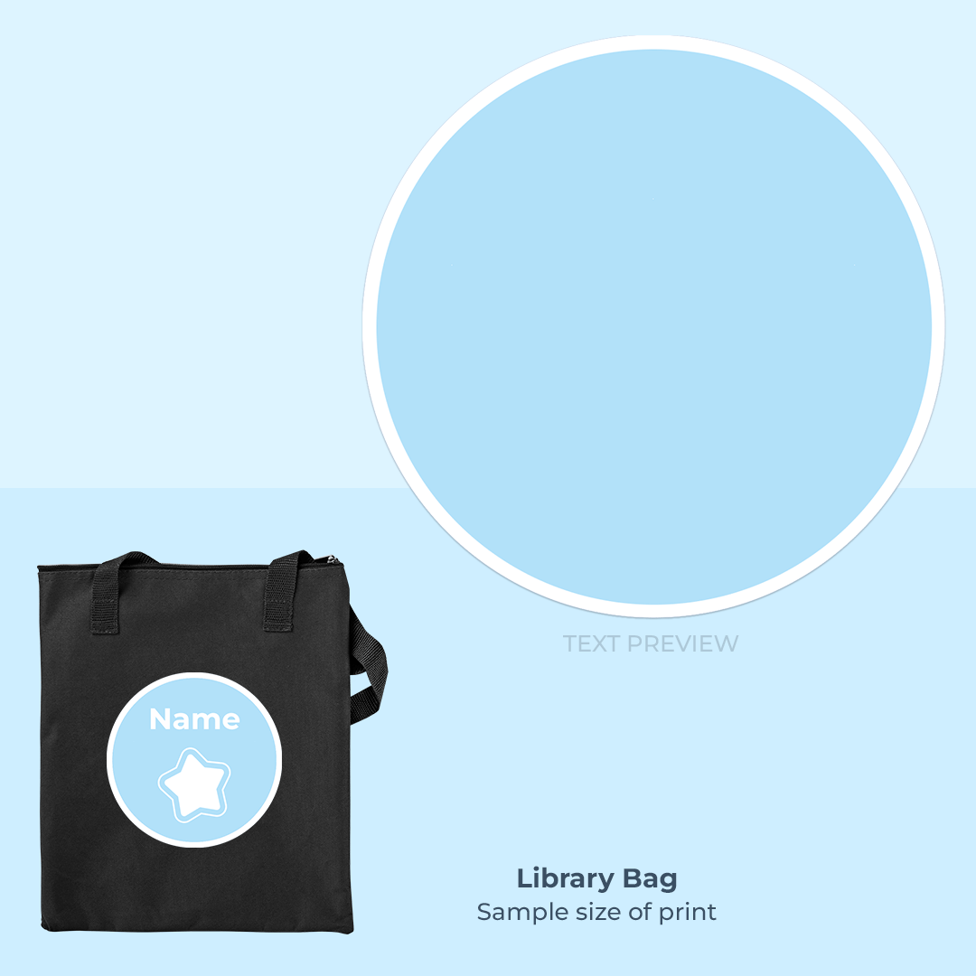 Library Bag – Black personalised - Back to School | Labels4school ...