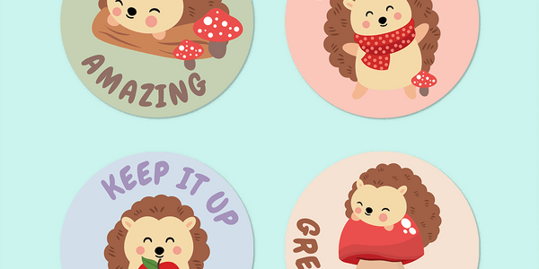 Hedgehogs Merit Stickers