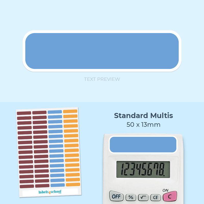 Multi Changer Label Colour Standard Multis - Multi-Purpose Labels – Labels4School