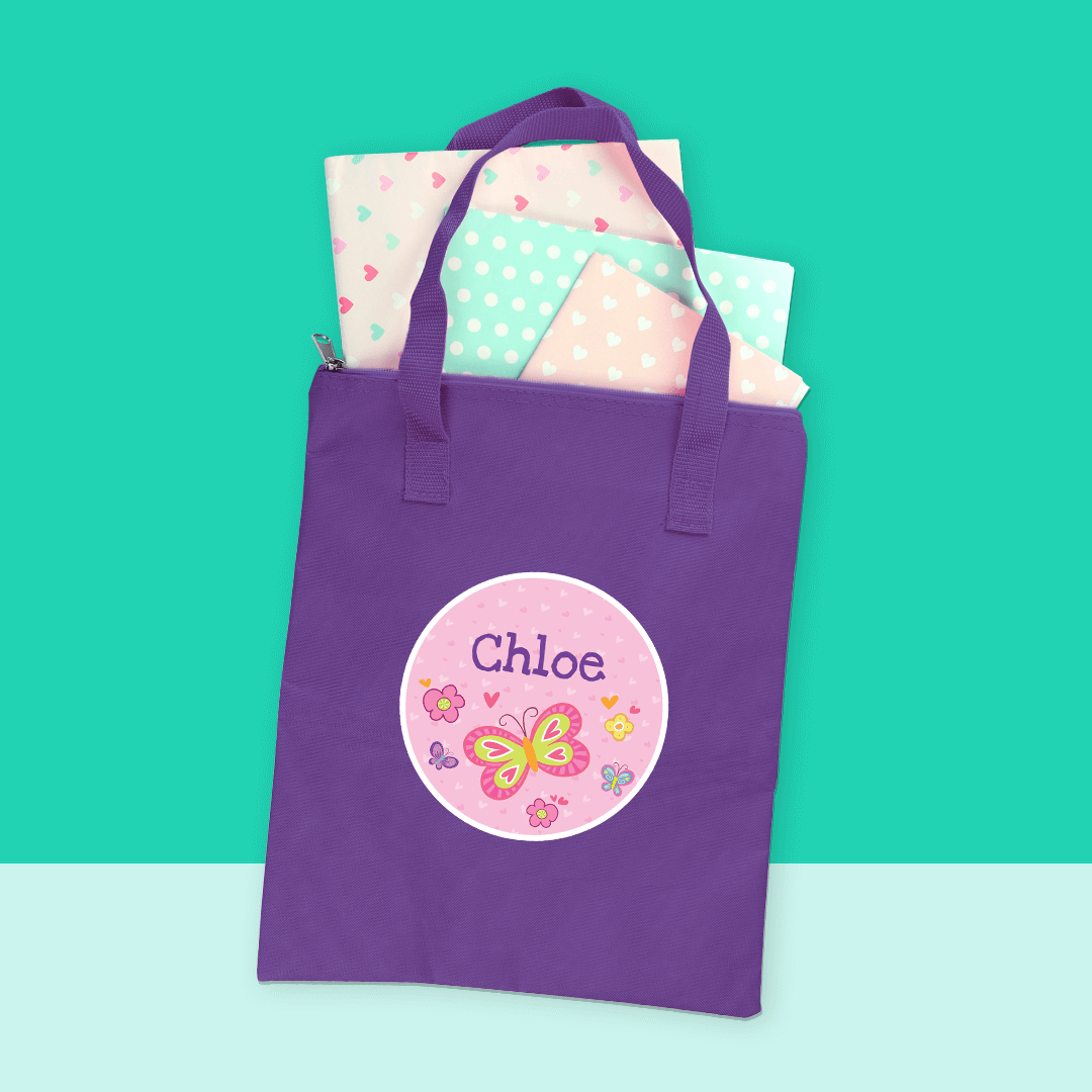 Library Bag | Purple Book Bag – Labels4School