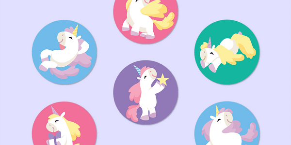 Little Unicorns Mini Dot Stickers