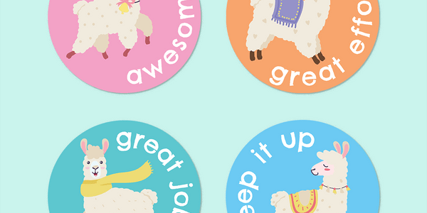 Llamas Merit Stickers