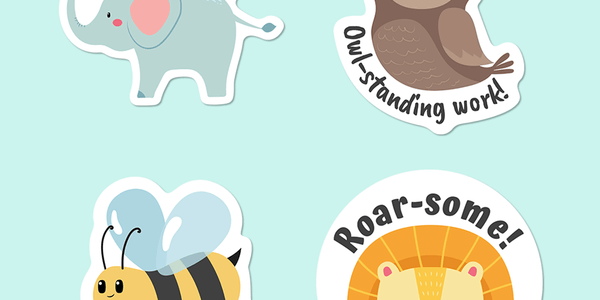 Punny Animals Merit Labels 2