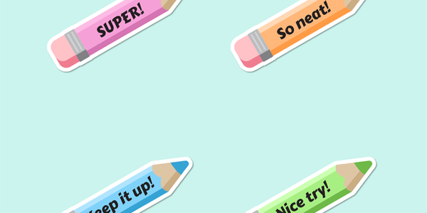 Pastel Pencils Merit Labels