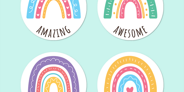 Rainbows Merit Stickers