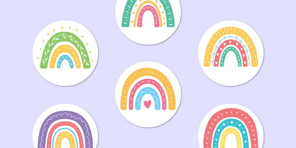 Rainbows Mini Dot Stickers