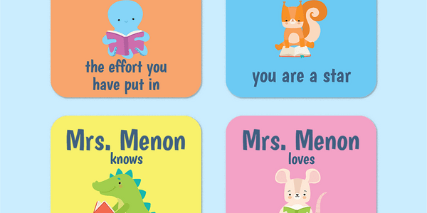 Personalised Reading Animals Merit Stickers