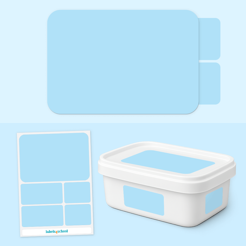 Lue Labels Personalised Ice Cream Tub Labels - Waterproof & School-Ready ...