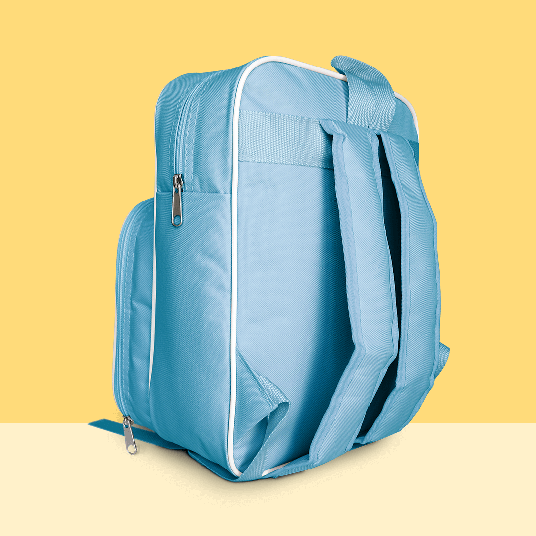 Kiddies Backpack | Light Blue Personalised School Bag – Labels4School