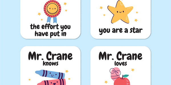 Personalised School Elements Merit Stickers