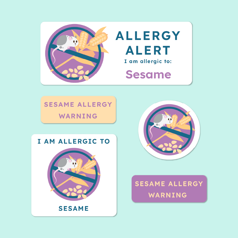 Allergy Alert Labels - Stickers for Kids | Labels4School