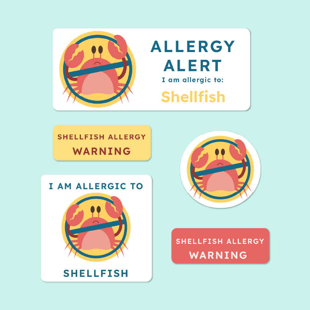 Allergy Alert Labels - Stickers for Kids | Labels4School