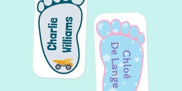 Colour Shoe Labels - Designer themes