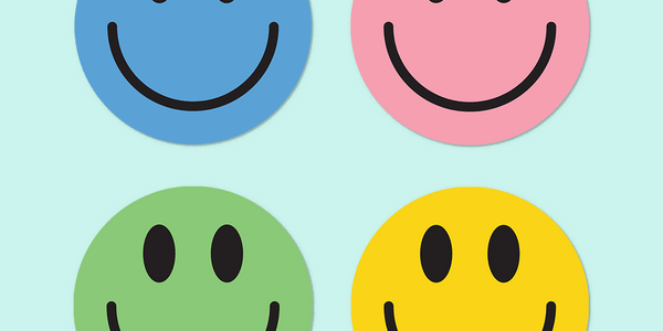 Smiley face 1 Merit Stickers