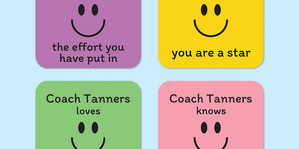 Personalised Smiley Face 1 Merit Stickers