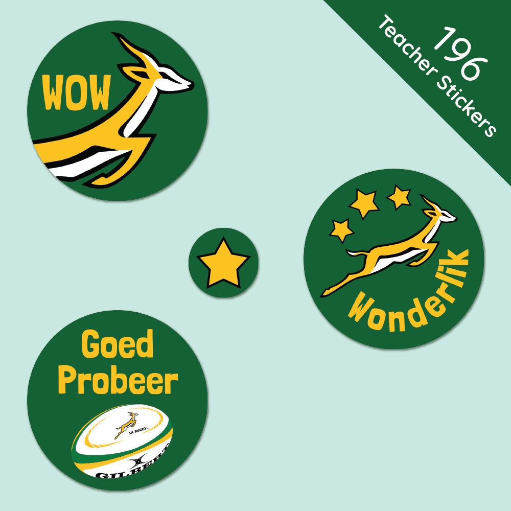 Springbok Merit Labels - 196 Reward Stickers | Labels4school ...