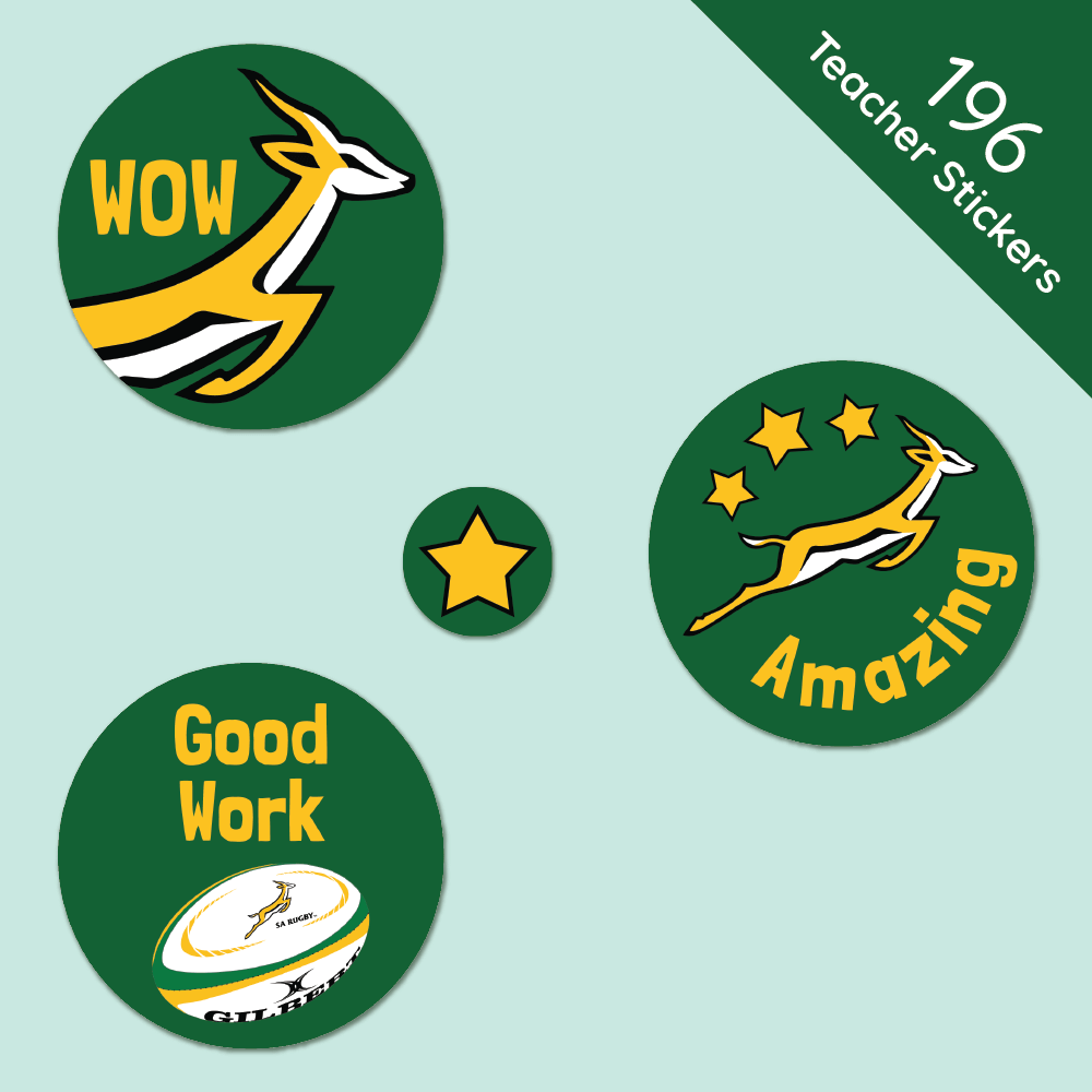 Springbok Merit Labels - 196 Reward Stickers | Labels4school ...