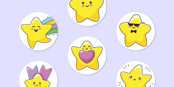 Stars Mini Dot Stickers