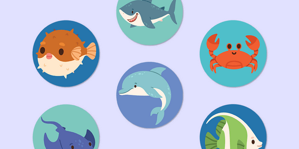 Under the Sea Mini Dot Stickers