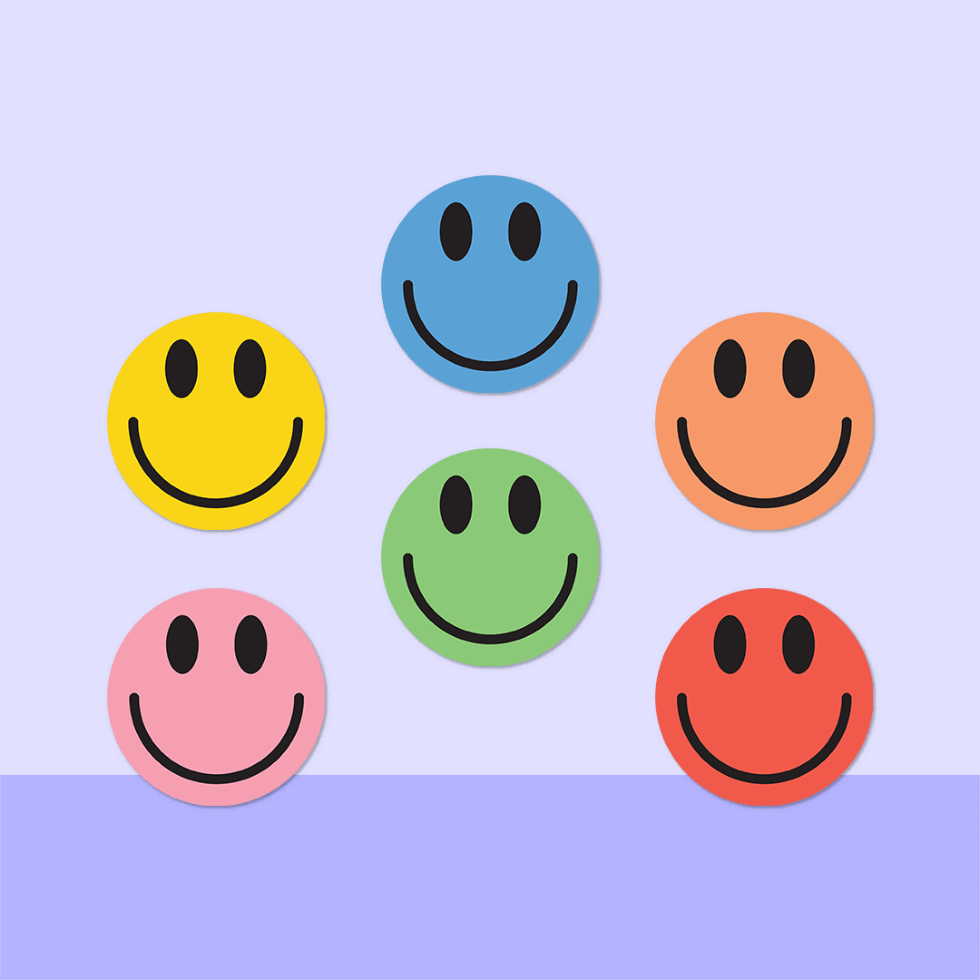 Sticker Smiley Pin Smiley Face 1 Mini Dot Stickers - 165 Reward Stickers | Labels4school ...