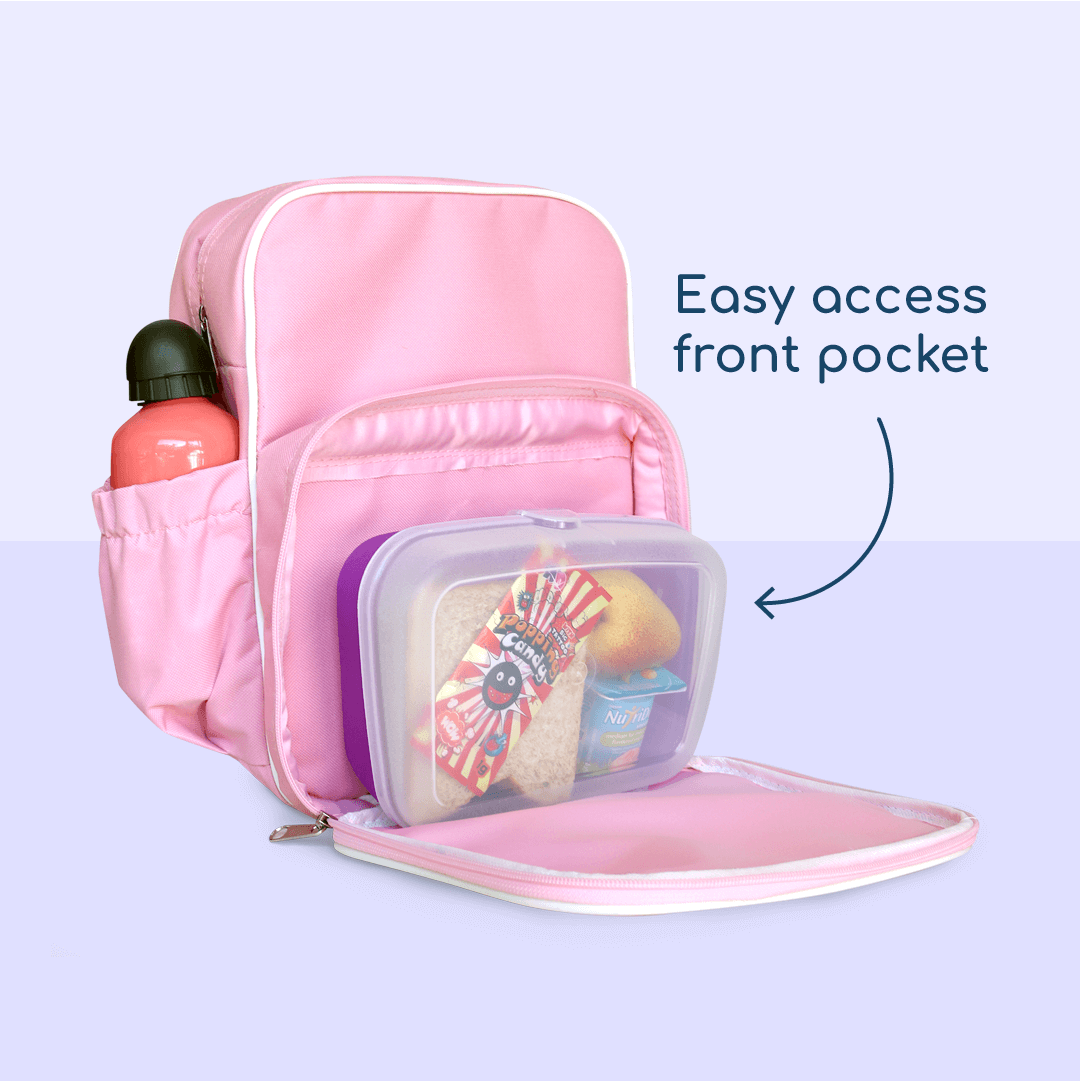 Kiddies Backpack | Pink School Bag – Labels4School