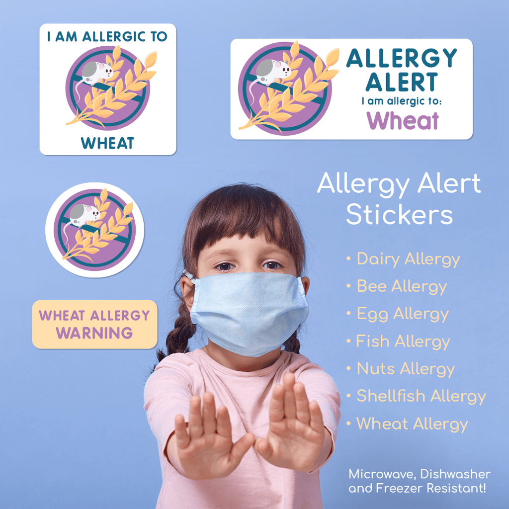 Labels Plus Alert Sticker Allergy Alert Labels - Stickers for Kids | Labels4School