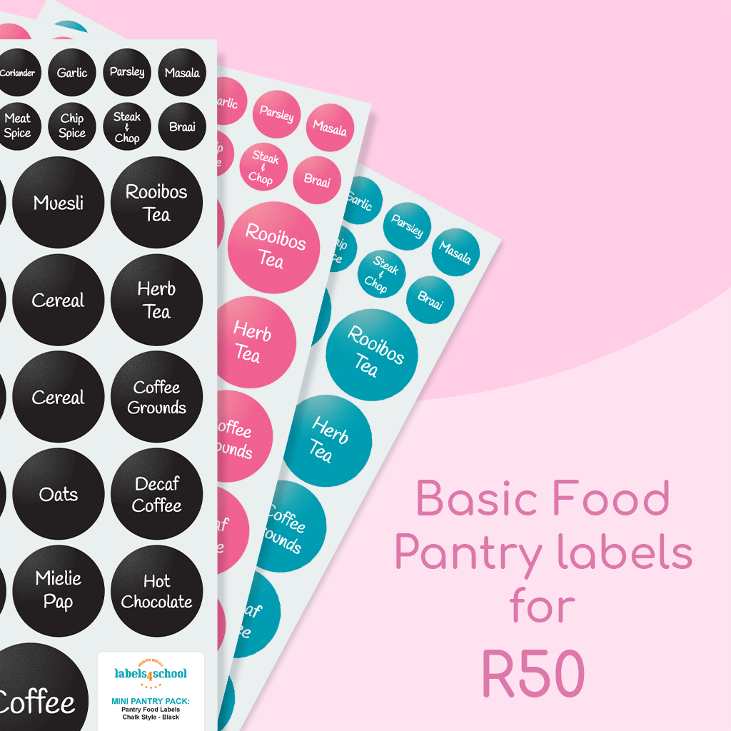 Chalky Pantry Labels