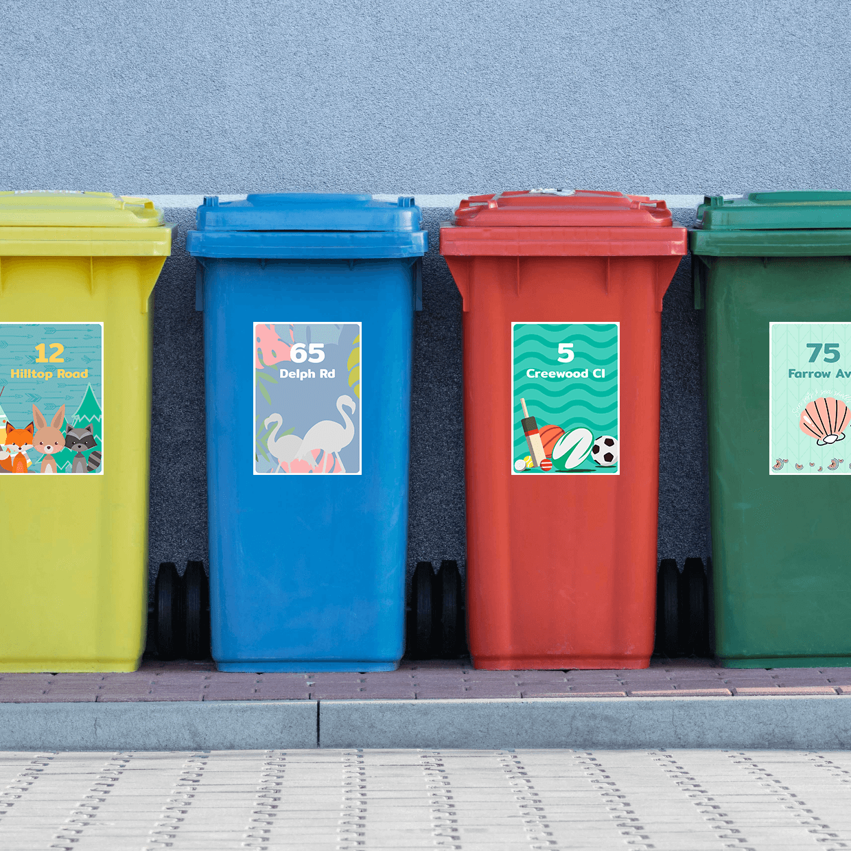 Bin Label - Personalised Rubbish Bin Label A3, A4, A5 | Labels4school ...