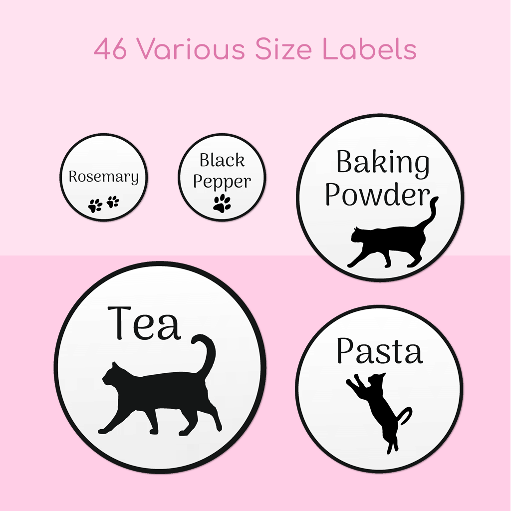 Cats Pantry Labels