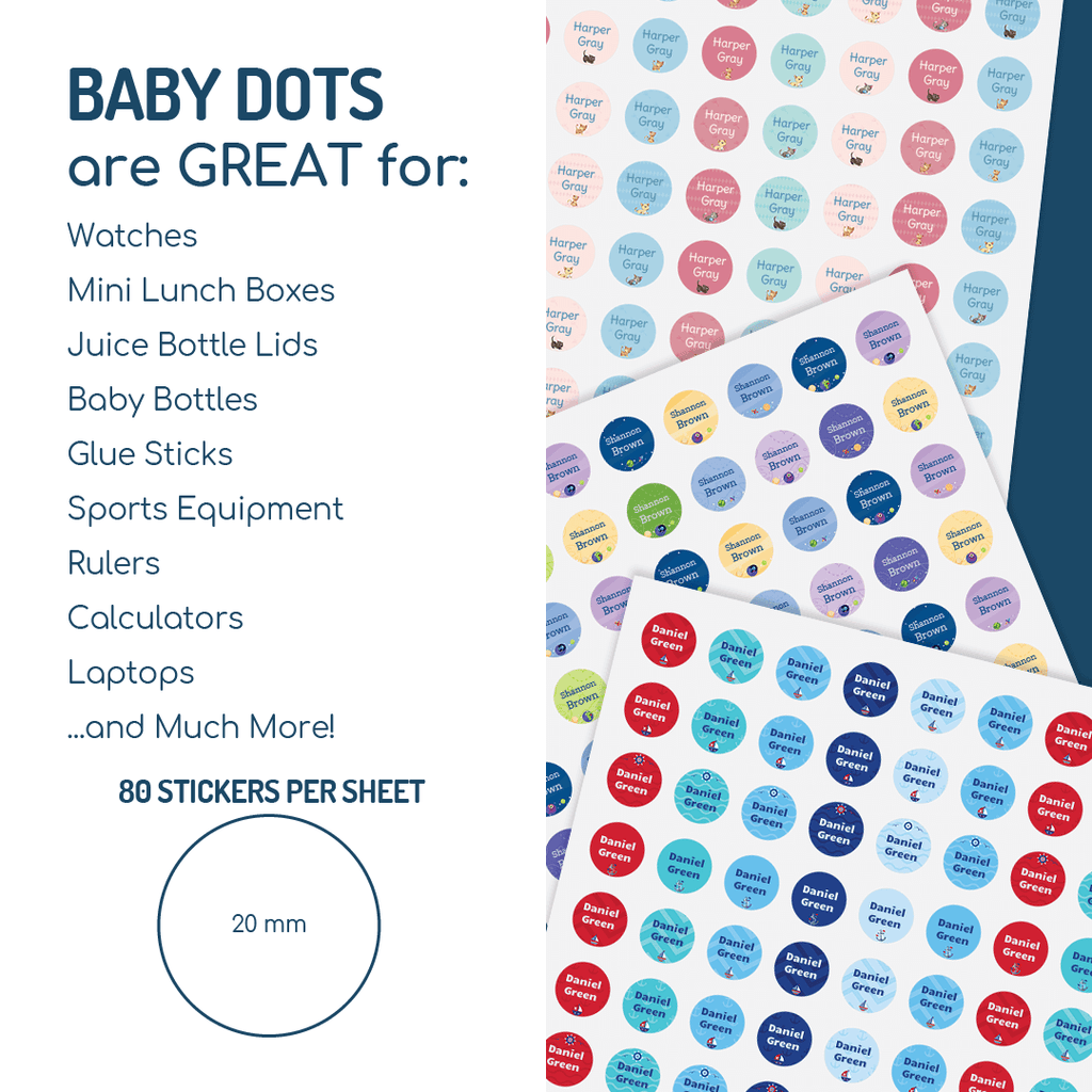 Colour Baby Dots - Customise your own