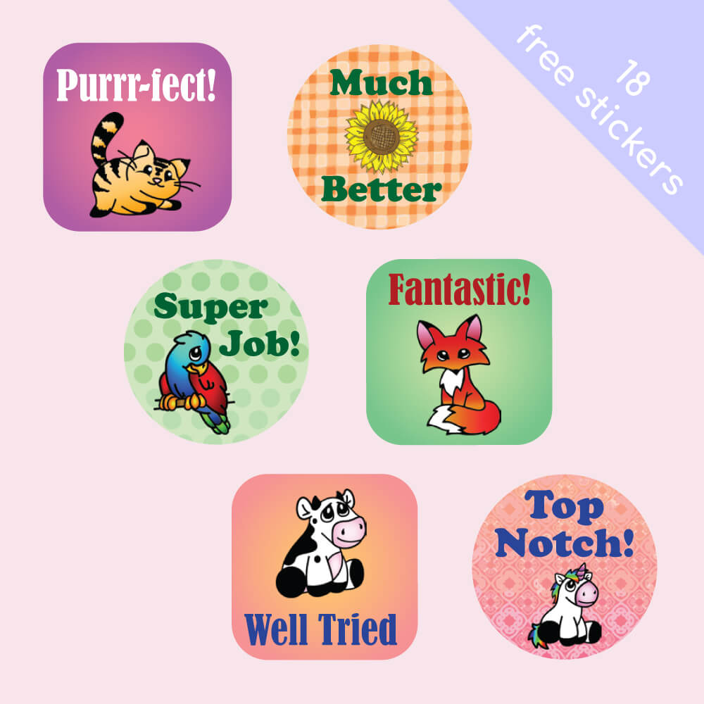 Mix Pack One Merit Labels