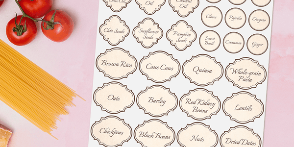 Vintage Pantry Labels