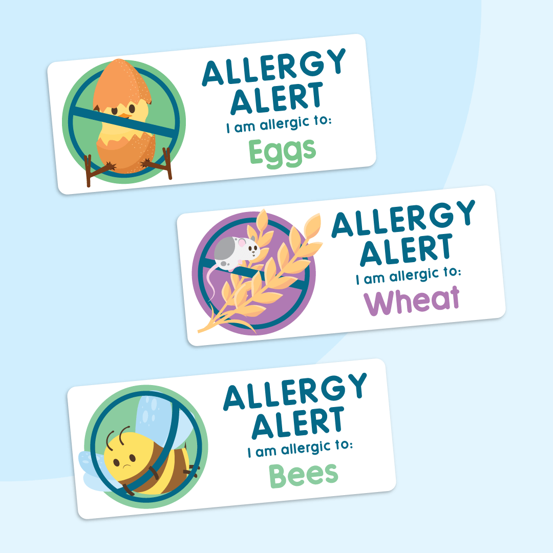 Allergy Alert Labels | Allergy Stickers | Labels4School
