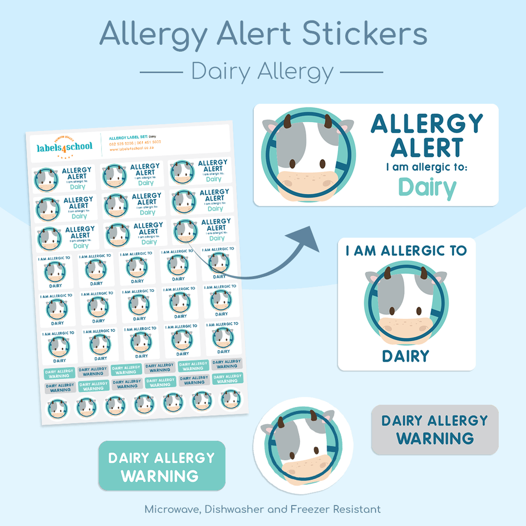 Allergy Alert Labels | Allergy Stickers | Labels4School