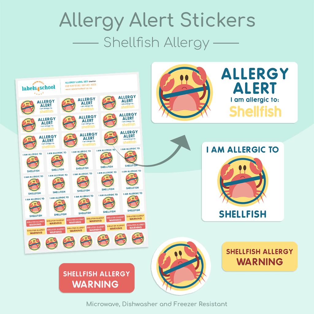 Allergy Alert Labels | Allergy Stickers | Labels4School