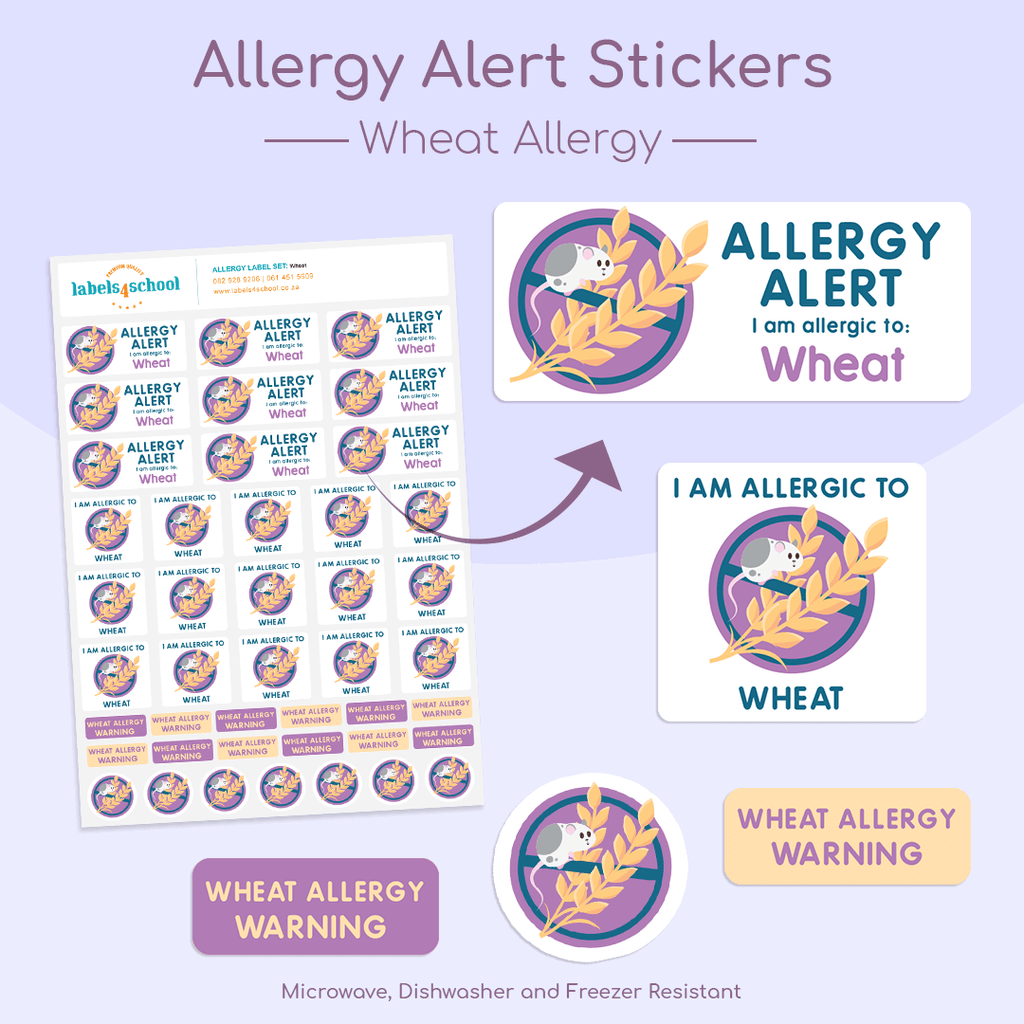 Allergy Alert Labels | Allergy Stickers | Labels4School