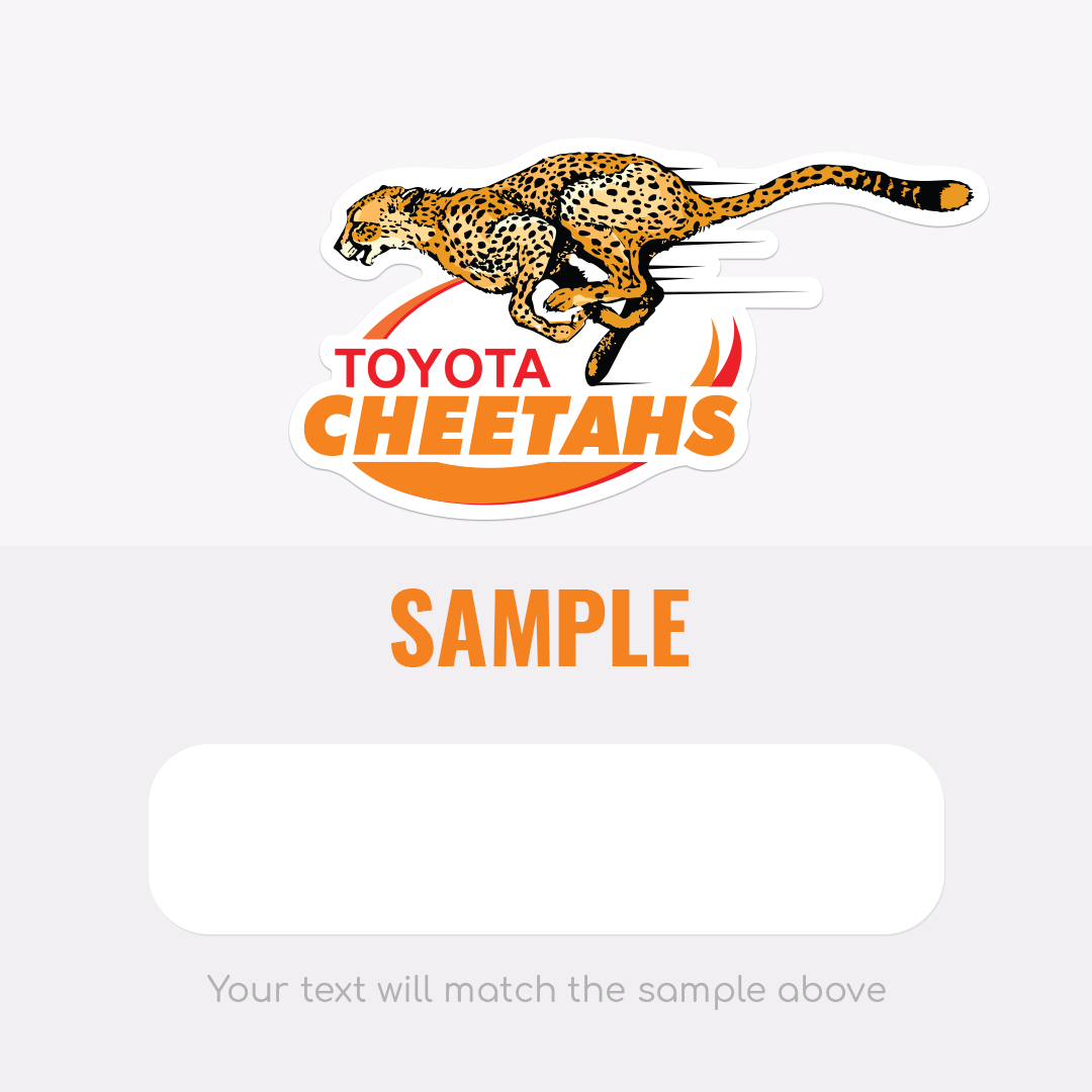 Wall Decals - Licensed Sports Teams - Cheetahs | Labels4school ...