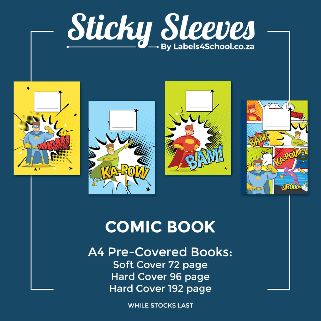 Sticky Sleeves Covered Books - Comic Book Mix Pack