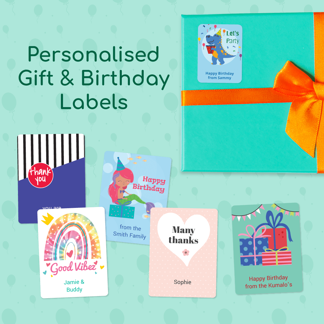 Gift Labels - 50 personalised Labels | Labels4school – Labels4School
