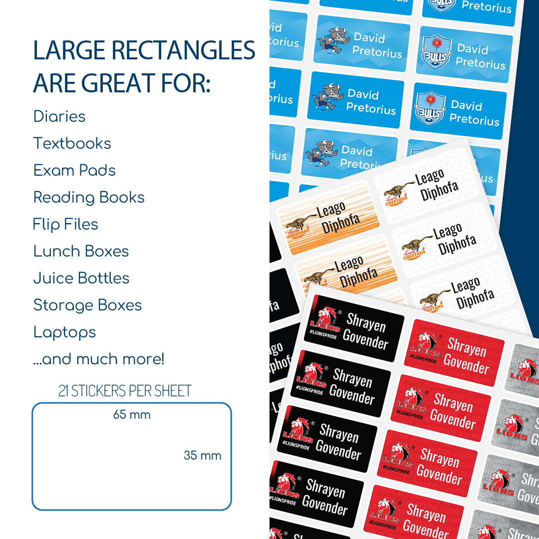 Team Purchase Label Licensed Sports Teams - Large Labels | Labels4school – Labels4School