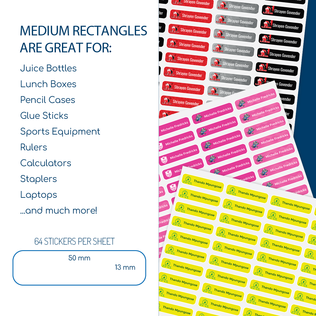 Licensed Sports Teams | Standard Pen & Pencil Labels – Labels4School