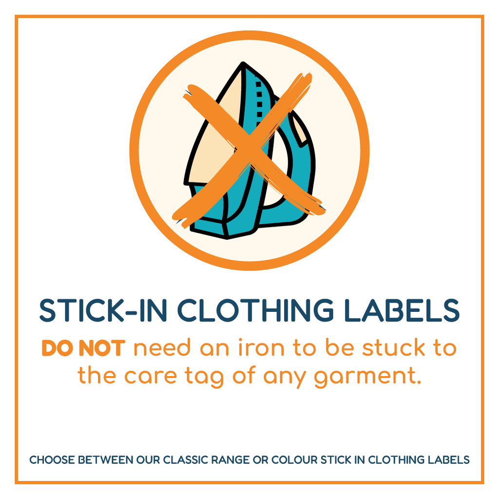 Stick-In clothing labels