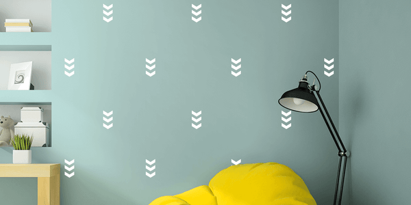 Chevron Pattern - White