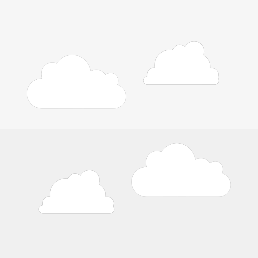 Cloud Pattern - White