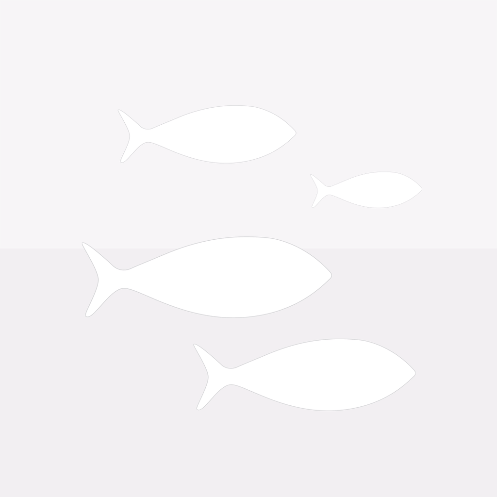 Fish Pattern - White