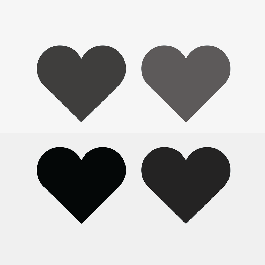 Hearts Pattern - Black