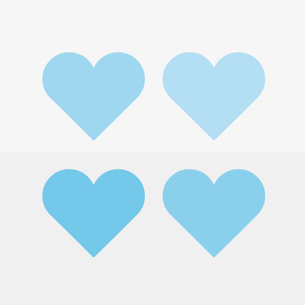 Hearts Pattern - Blue