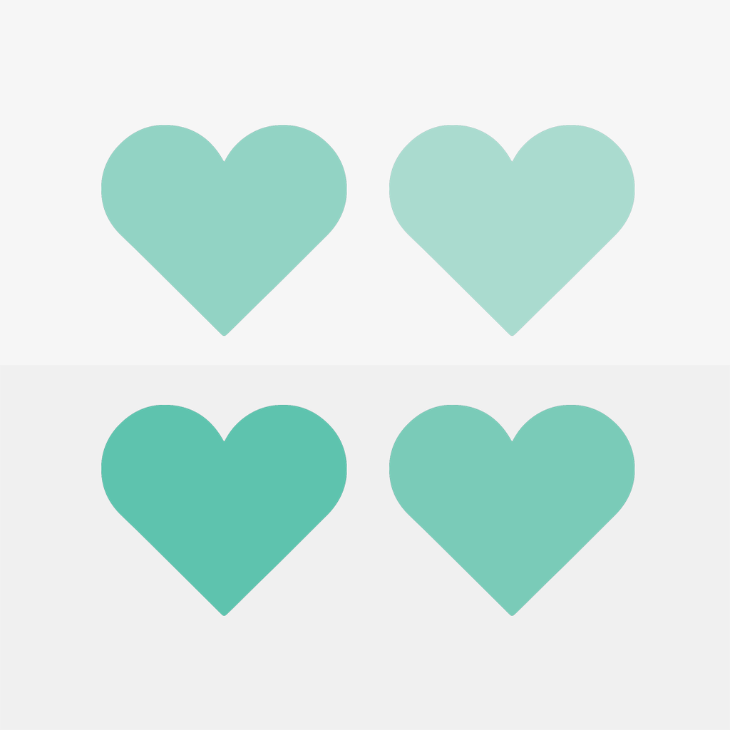 Hearts Pattern - Green